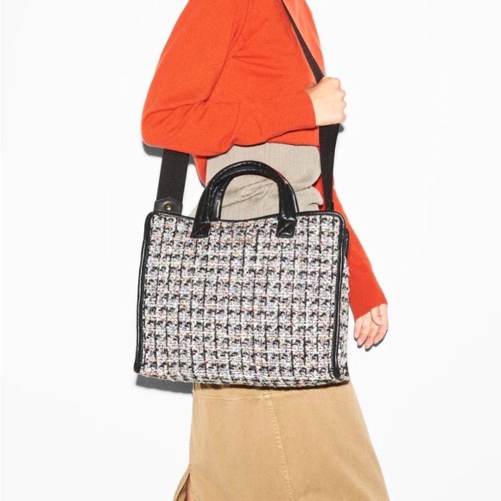 Mz Wallace Boucle Medium Box tote!
